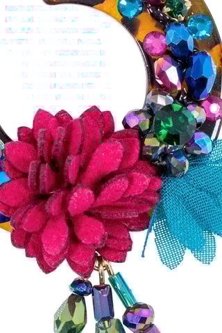 Créoles dorées à l'or fin jaune Barocca