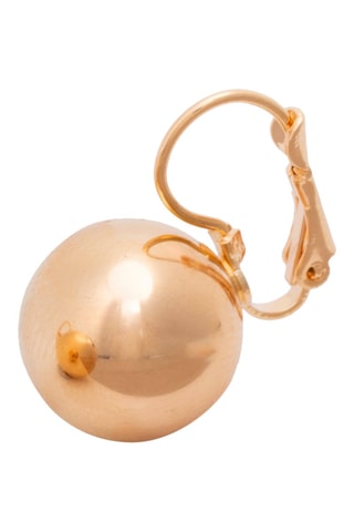 Boucles d'oreilles dorées à l'or fin jaune Cleo Pearl