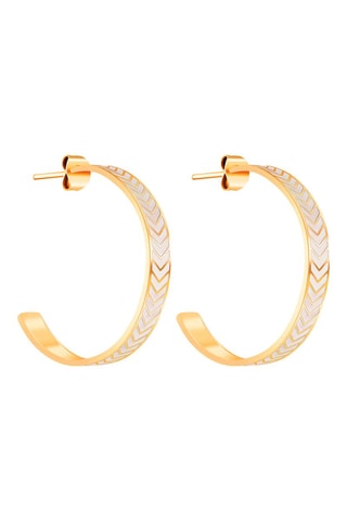 Créoles dorées à l'or fin jaune Liam