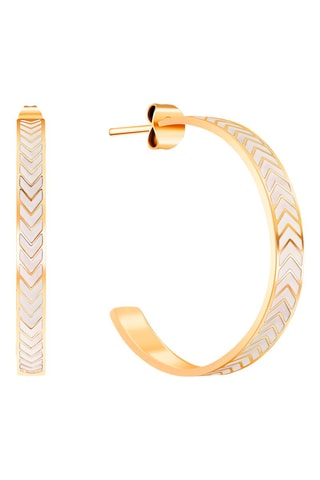 Créoles dorées à l'or fin jaune Liam