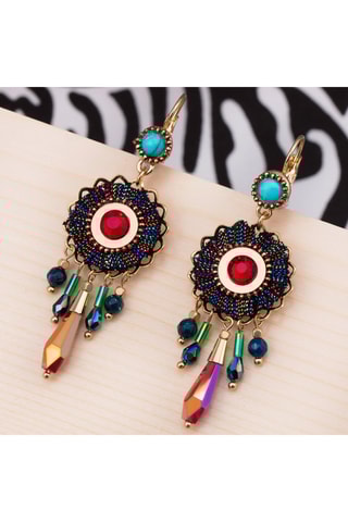 Boucles d'oreilles dorées à l'or fin jaune