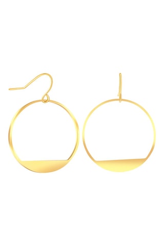 Boucles d'oreilles dorées à l'or fin jaune