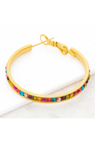 Créoles dorées à l'or fin jaune