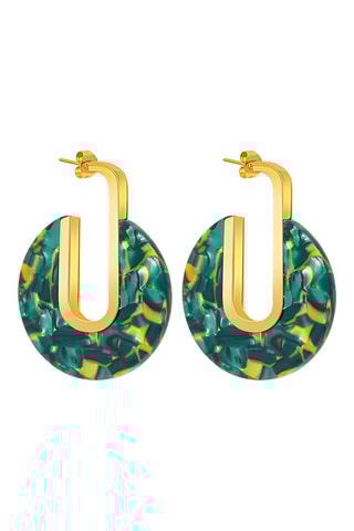 Boucles d'oreilles dorées à l'or fin jaune Kampala