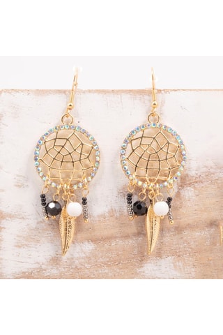 Boucles d'oreilles dorées à l'or fin jaune Tempa Revitas