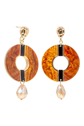 Boucles d'oreilles dorées à l'or fin jaune Ambora