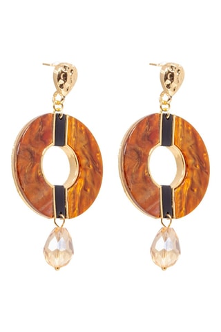 Boucles d'oreilles dorées à l'or fin jaune Ambora