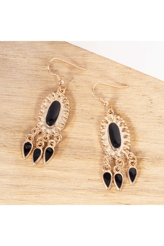 Boucles d'oreilles dorées à l'or fin jaune Landrine