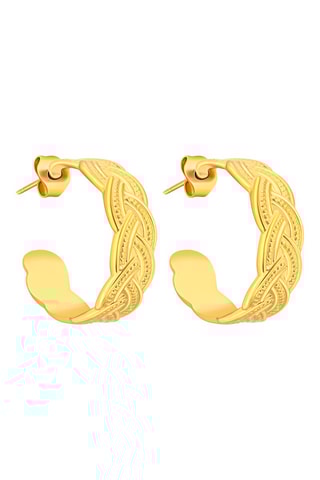 Créoles dorées à l'or fin jaune