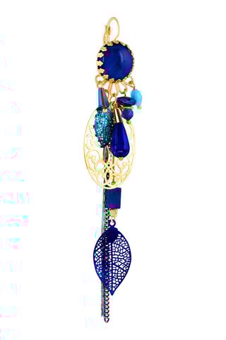 Boucles d'oreilles dorées l'or fin jaune Cadician