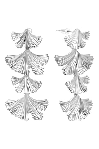 Boucles d'oreilles Nature Leaves - 
Argenté