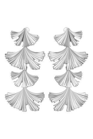 Boucles d'oreilles Nature Leaves - 
Argenté