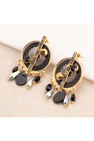 Boucles d'oreilles dorées à l'or fin jaune Meolita - Nacre