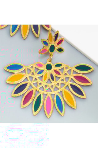 Boucles d'oreilles dorées à l'or fin jaune