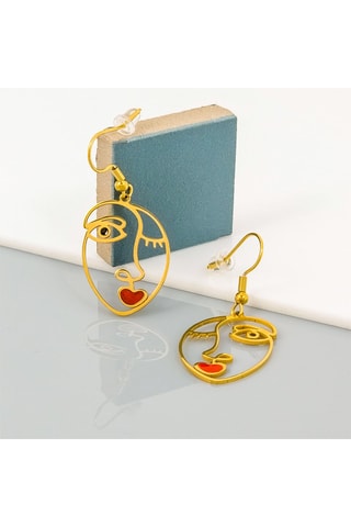 Boucles d'oreilles dorées à l'or fin jaune Parisian