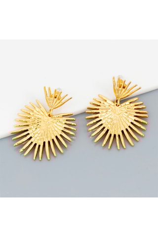 Boucles d'oreilles dorées à l'or fin jaune Palmasol