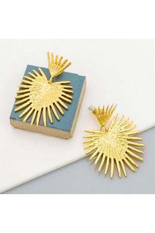 Boucles d'oreilles dorées à l'or fin jaune Palmasol