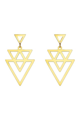 Boucles d'oreilles dorées à l'or fin jaune