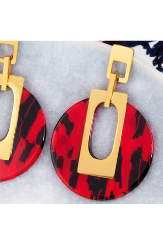 Boucles d'oreilles dorées à l'or fin jaune Baltimore