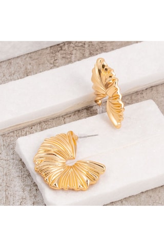 Boucles d'oreilles dorées à l'or fin jaune