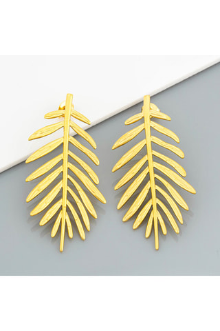 Boucles d'oreilles dorées à l'or fin jaune
