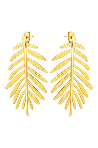 Boucles d'oreilles dorées à l'or fin jaune