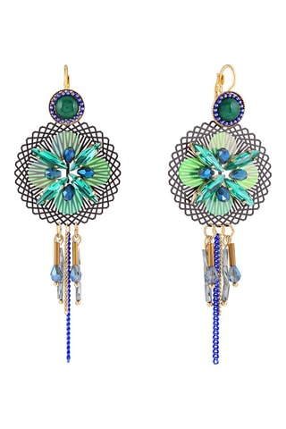 Boucles d'oreilles dorées l'or fin jaune Maposol