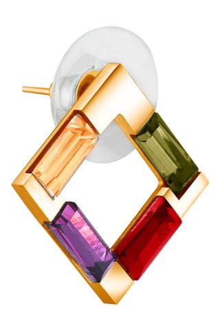 Boucles d'oreilles dorées à l'or fin jaune Rocada Color