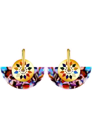 Boucles d'oreilles dorées à l'or fin jaune