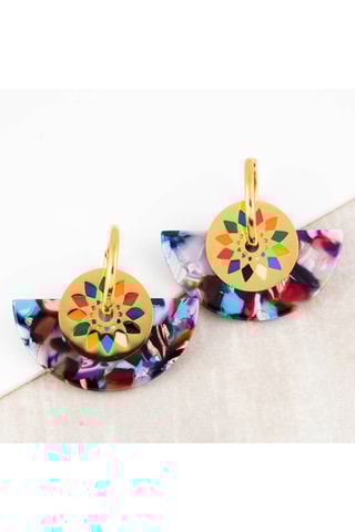 Boucles d'oreilles dorées à l'or fin jaune