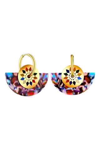 Boucles d'oreilles dorées à l'or fin jaune River Valley