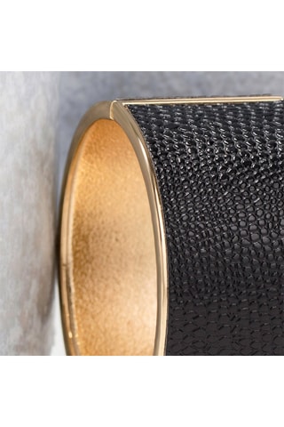 Manchette dorée à l'or fin jaune Reptil