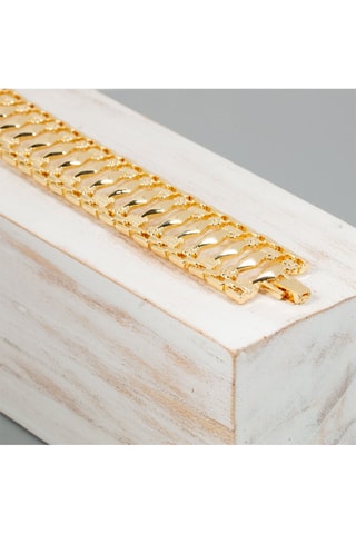 Bracelet doré à l'or fin jaune Egyptis