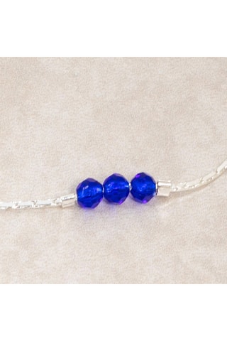 Bracelet Lalie - Argenté et bleu marine