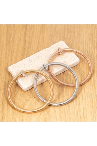 3 bracelets Solista - Argenté, doré et doré rose