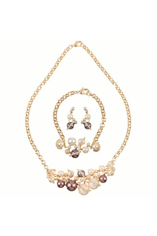 Parure dorée à l'or fin jaune