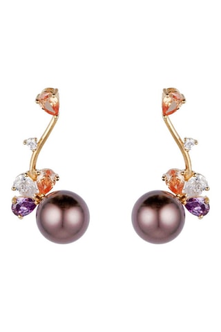 Parure dorée à l'or fin jaune Océane - Zircons