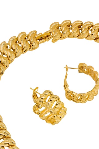 Parure dorée à l'or fin jaune