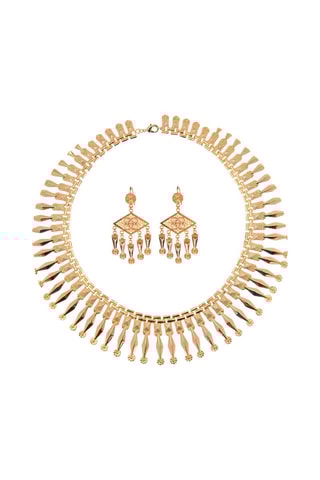 Parure dorée à l'or jaune Osiris