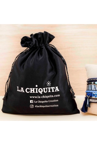 Pochon en satin - Noir