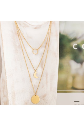 Collier doré à l'or fin jaune Luby