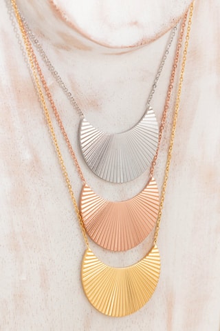 Collier doré à l'or fin jaune