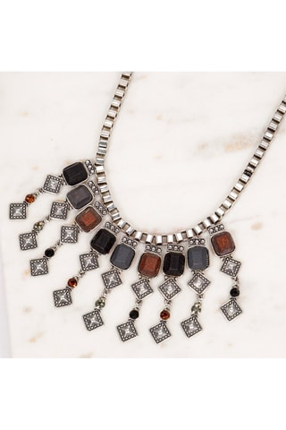 Collier doré à l'or fin blanc Gyptia