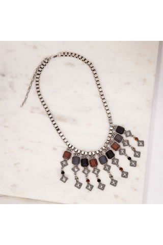 Collier doré à l'or fin blanc Gyptia