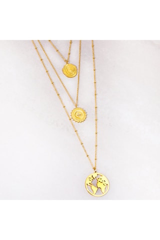 Collier doré à l'or fin jaune Ofelie World