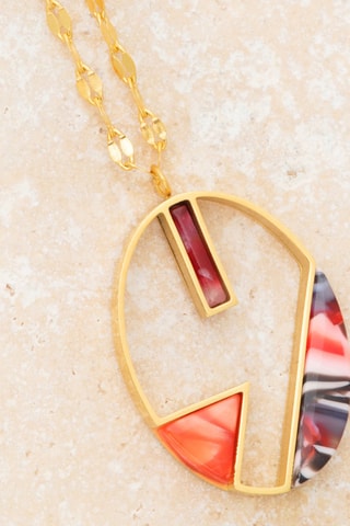 Collier doré à l'or fin jaune Calypso