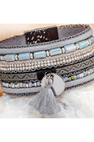 Manchette - Gris et argenté