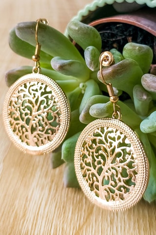 Boucles d’oreilles Natura - Doré