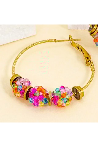 Créoles dorées à l’or fin jaune Disco