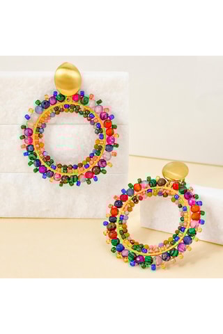 Créoles dorées à l’or fin jaune Stones River